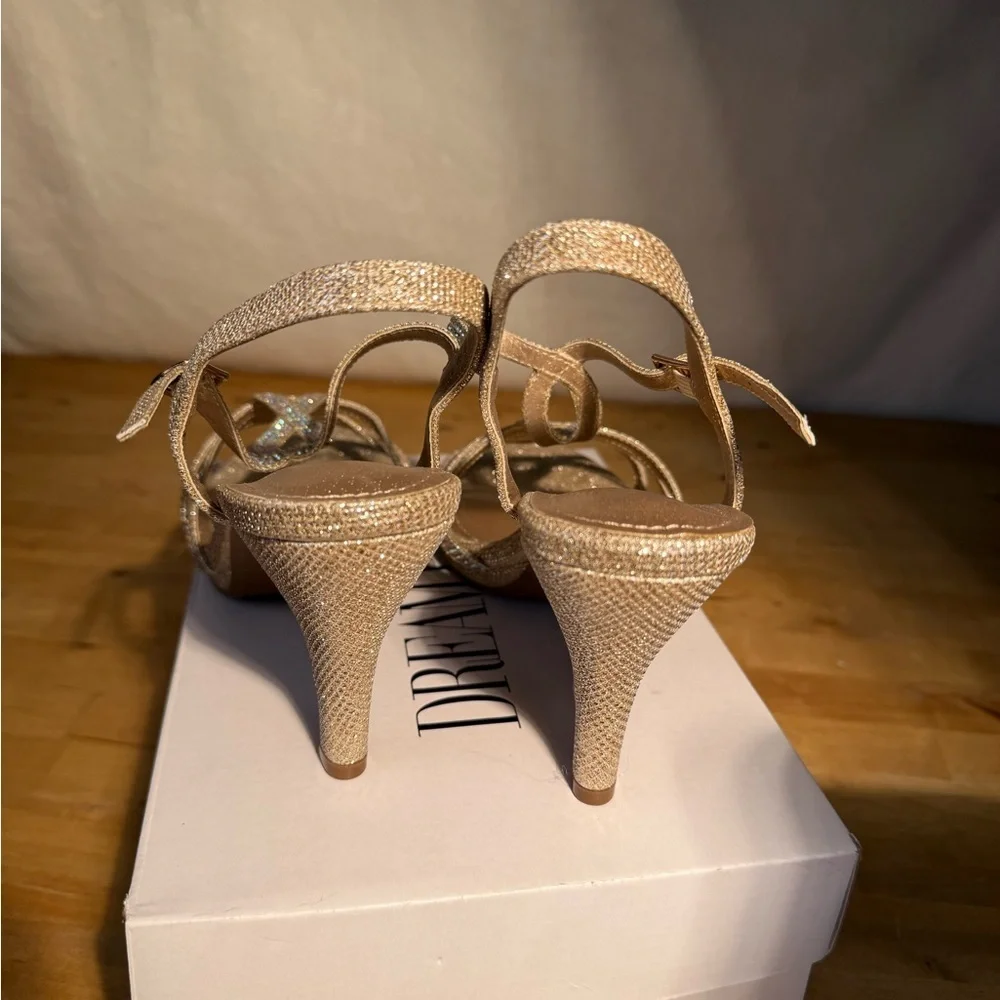 Glitter Strappy Heeled Sandals Women’s Size 8.5